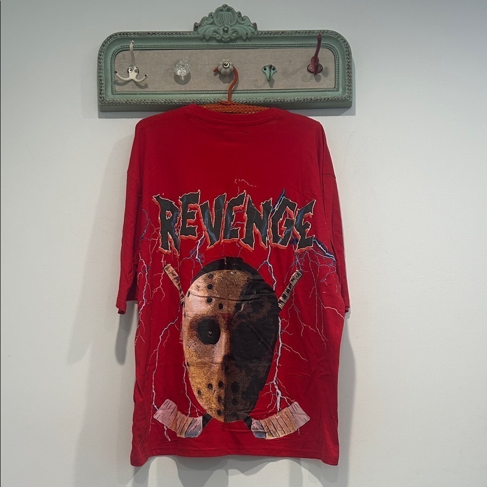 Reason Red Revenge Halloween Jason Short sleeve Graphic Tee XL men’s large